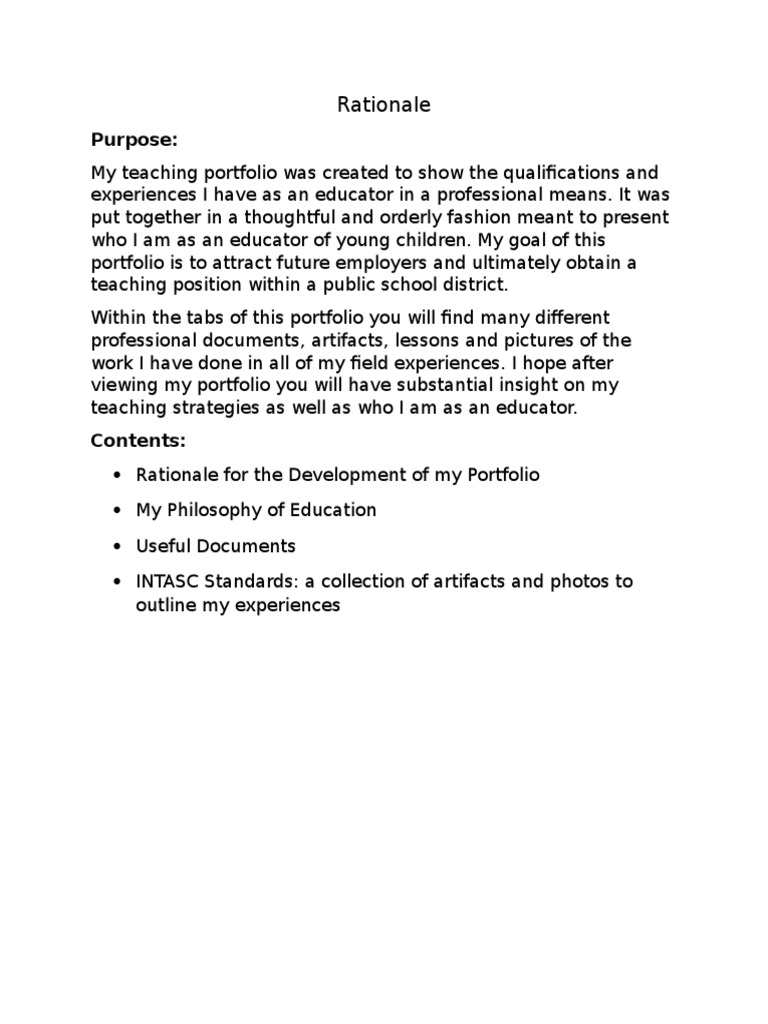 Teaching Portfolio for Educators | PDF | Business