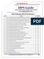 Static GK Capsule For Upcoming IBPS PO 2015 Mains Exams-Www - Ibpsguide