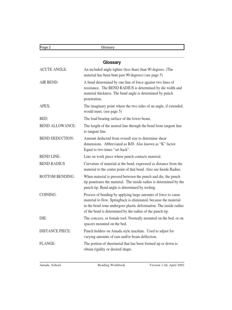 Manual de Teoria Amada Press Brake PDF Plasticity (Physics