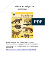 Mamíferos en Peligro de Extinción