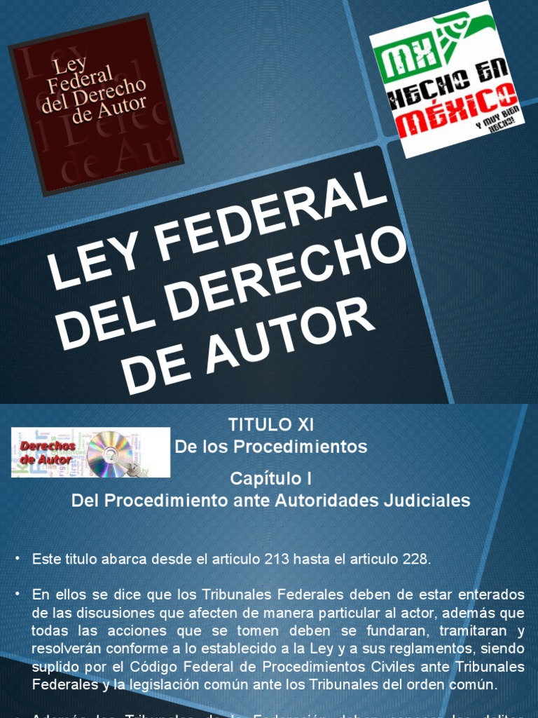 Ley Federal Del Derecho de Autor | PDF | Arbitraje | Virtud