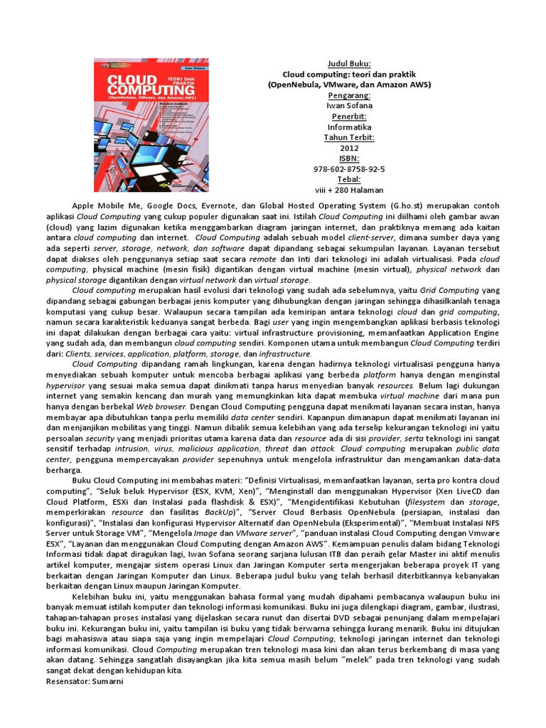 Panduan Lengkap Cloud Computing | PDF | Seni | Teknologi & Rekayasa
