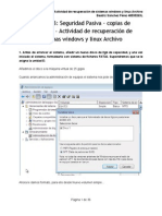 Unidad 03 - Seguridad Pasiva Copias de Seguridad - Actividad de Recuperación de Sistemas Windows y Linux Archivo