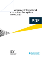 EY Transparency International Corruption Perceptions Index 2013