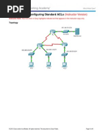 9.2.1.10 Packet Tracer Configuring Standard ACLs Instructions IG