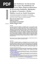 Fórum Caririense de Economia Solidária - Relato de Prática