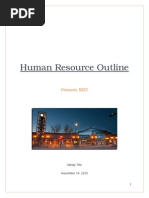 human resource outline