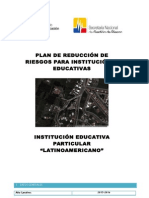 Plan de Reducción de Riesgos Latinoamericano 2015