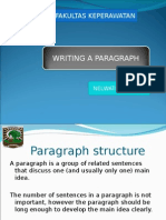 Writing A Paragraph