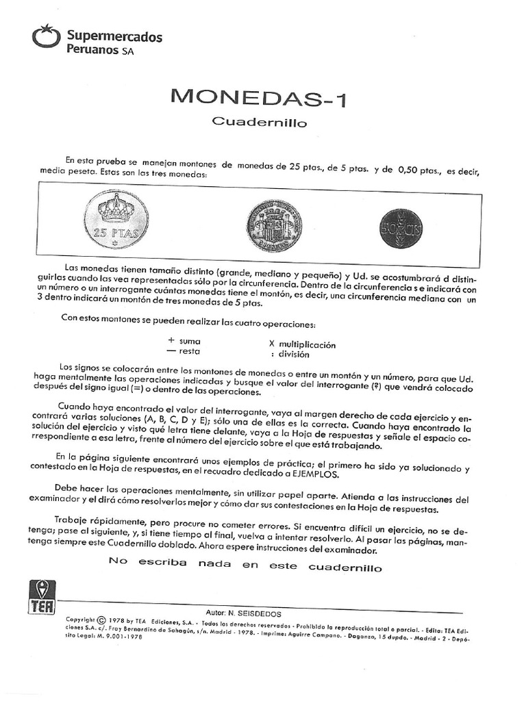 Monedas 1 | PDF