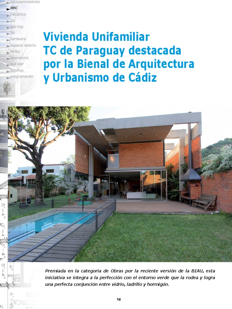 Vivienda Unifamiliar en Paraguay Premiada | PDF | Paraguay | Science