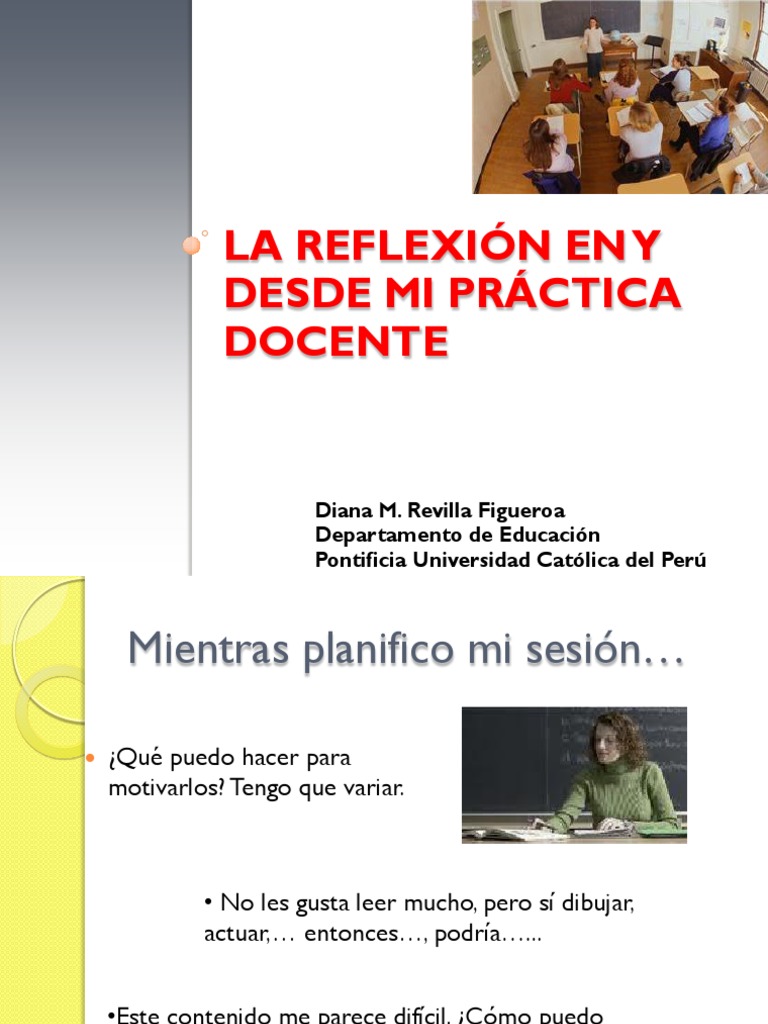 Reflexión en la Práctica Docente | PDF | Maestros | Investigación para ...