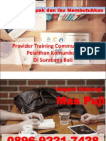 Provider Training Communication Pelatihan Komunikasi Di Surabaya Bali