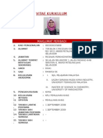 Curriculum Vitae Untuk Fail PPB Guru