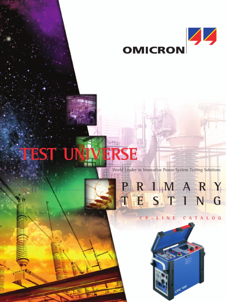 Omicron CP Line Catalogue | PDF | Electrical Impedance | Transformer