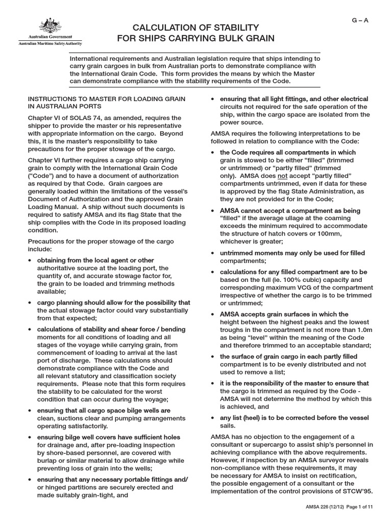 Calculation Form For Grain Loading | PDF