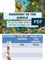 Harmony in The Jungle Harmony in The Jungle