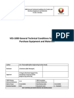 VES-1000 General Technical Conditions For Tender and Purchase Equipment and Materials