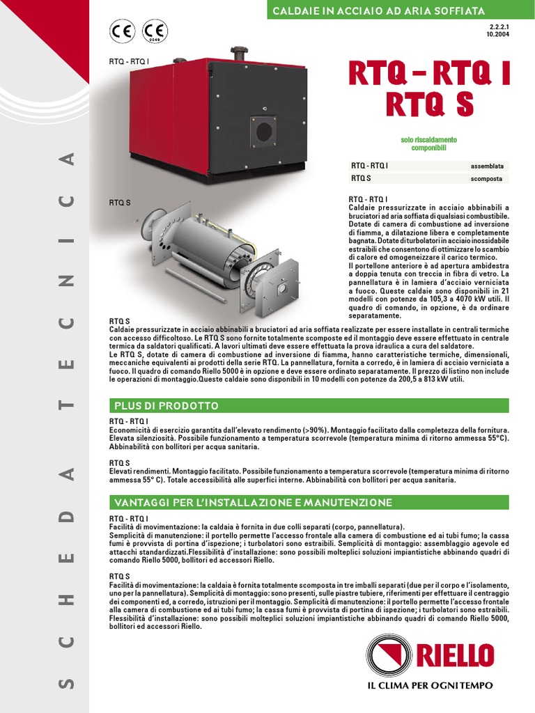 RIELLO Caldaia RTQ | PDF