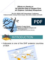 PRESENTATION: Effects On Climate On Transovarial Infection Rate of Dengue Virus in Aedes Aegypti (Diptera: Culicidae) Mosquitoes