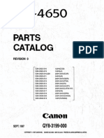 Canon bjc4650-Parts Catalog