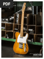 2015 Fender Custom Shop Order Form (Rev II)