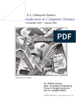 B.A. Mahayana Studies Computer Science Relativity Escher