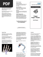 Trigger Finger | PDF | Surgery | Finger