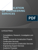 Classification of Engineering Services
