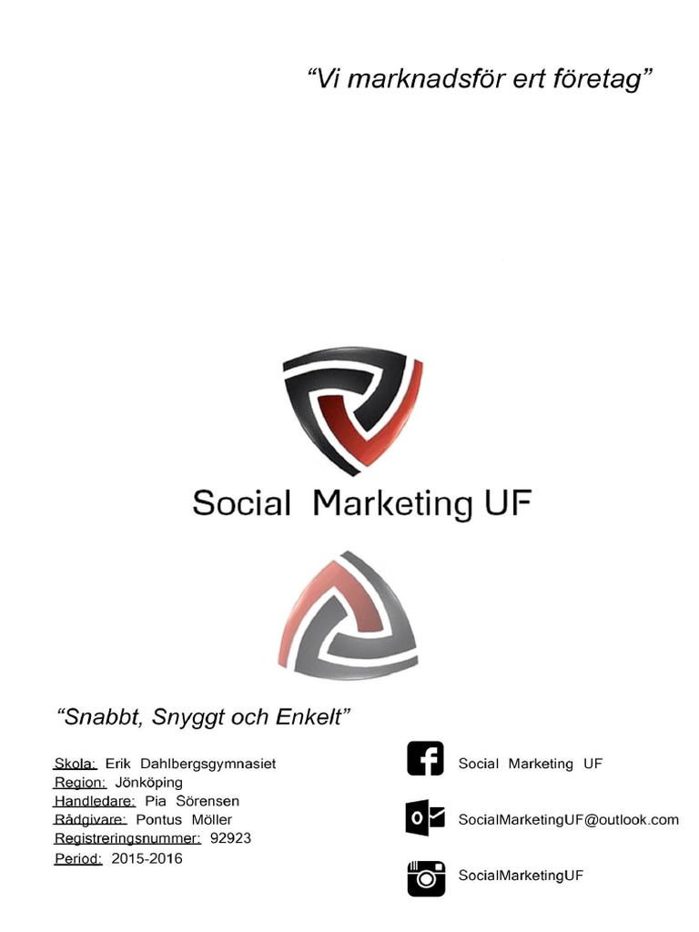Social Marketing Uf Affarsplan