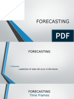 Forecasting