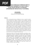 Download Pernikahan Dini Dan Implikasinya Terhadap Kehidupan Keluarga Pada Masyarakat Madura by Rahma Aulia SN291223035 doc pdf
