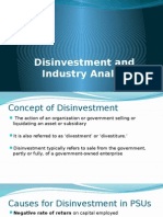 Disinvestment & Industry Analysis