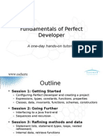 Fundamentals of Perfect Developer: A One-Day Hands-On Tutorial