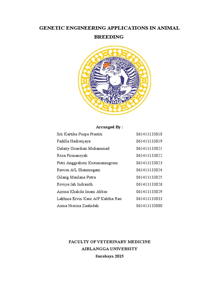 Genetic Engineering in Animal Breeding | PDF | Transgene | Cloning