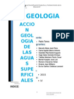 Accion Geologica de las Aguas Superficiales