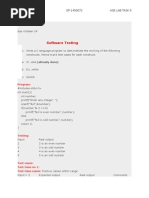 Software Testing: Muhammad Umer EP-1450072 Ase Lab Task 5