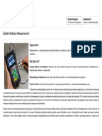 Elastic Modulus Measurement