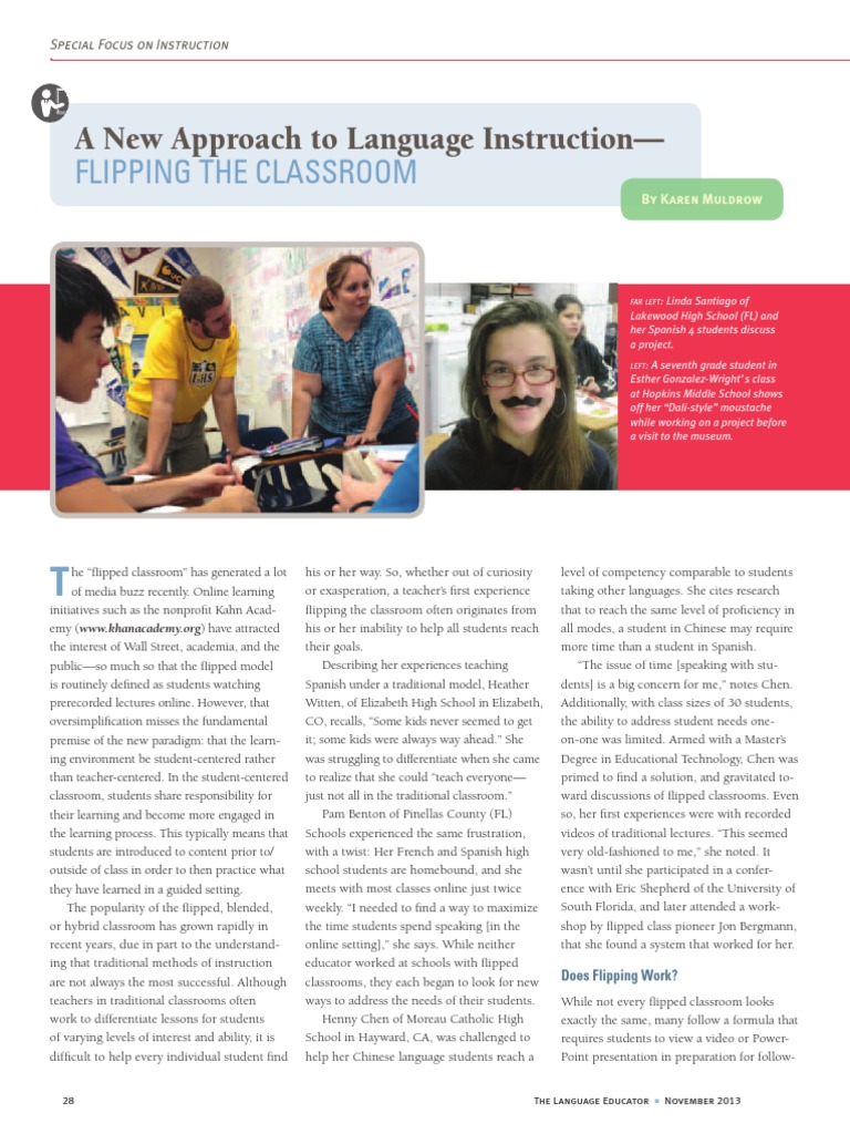 Flipped Classroom for Language Learning | PDF | Classroom | Teachers