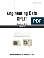 Daikin Engineering Data Split (Cooling Only) J-Series (2015)