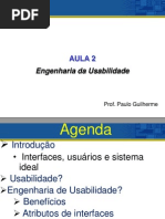Aula ENGENHARIA DE USABILIDADE