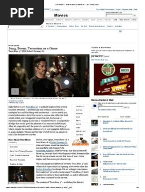 ‘Iron Man 3,’ With Robert Downey Jr. - NYTimes
