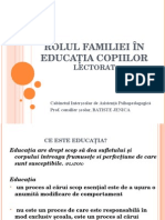 Rolul Familiei În Educaţia Copiilor