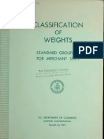 Classification of Weights