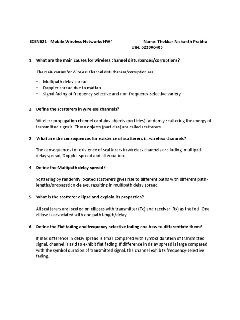 Mobile Wireless Networks | PDF | Radio Technology | Telecommunications ...