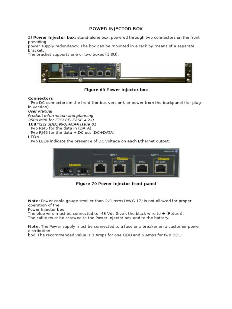 Power Injector Box User Manual | PDF | Science & Mathematics ...