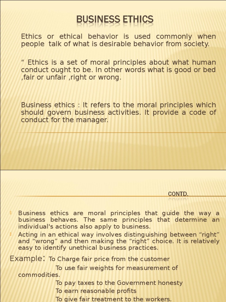 thesis about business ethics