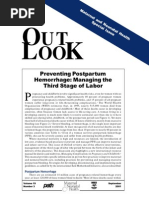 UT OO: Preventing Postpartum Hemorrhage: Managing The Third Stage of Labor