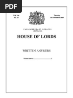 Written Questions Answers Statements Daily Report Lords 2015-11-24