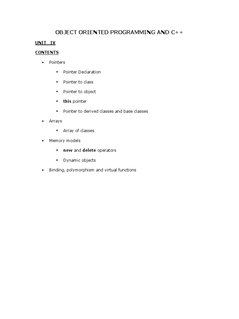 C++ Pointers and Memory Management Guide | PDF | Teaching Methods ...
